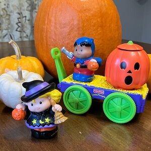 Fisher-Price Little People Halloween Pumpkin Cart 2002